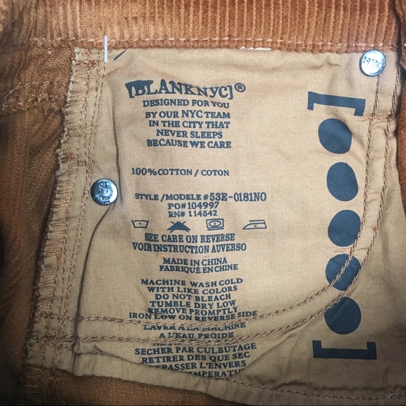 Blank NYC Corduroy A-Line Raw Hem Mini Skirt Size 24 - Picture 12 of 13